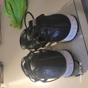 Jimmy Choo Black Sneakers with Cushioned White Soles